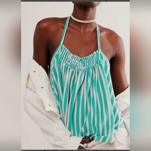 We The Free/Free People Coastal Town Halter Top NWOT Small